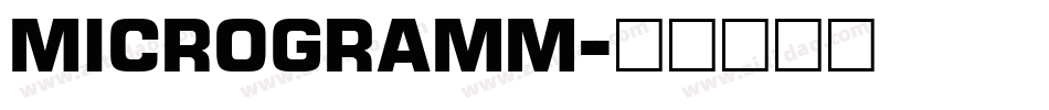 microgramm字体转换