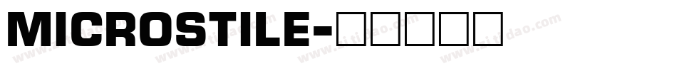 microstile字体转换