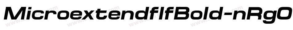 MicroextendflfBold-nRg0字体转换
