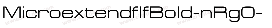 MicroextendflfBold-nRg0字体转换