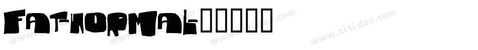 Fat-Normal字体转换