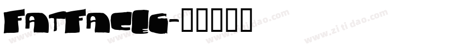 FatFaceC字体转换