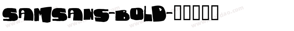 SamSans-Bold字体转换