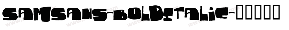 SamSans-BoldItalic字体转换