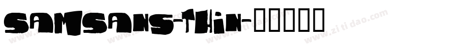 SamSans-Thin字体转换