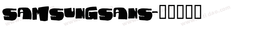 samsungsans字体转换