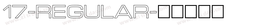 17-regular字体转换