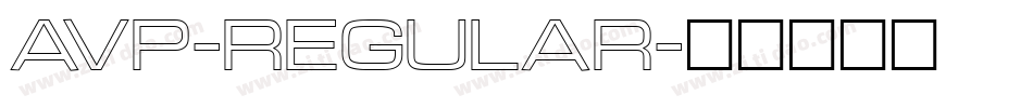 AVP-regular字体转换