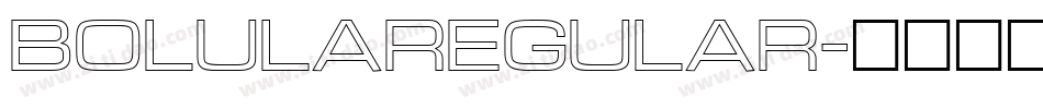 Bolularegular字体转换
