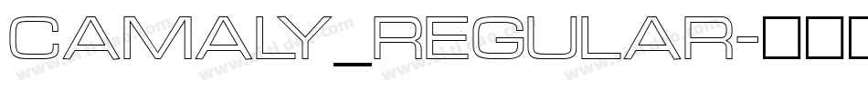 Camaly_regular字体转换