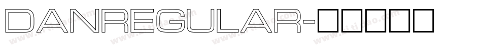 Danregular字体转换