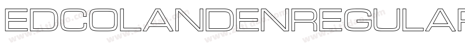 Edcolandenregular字体转换