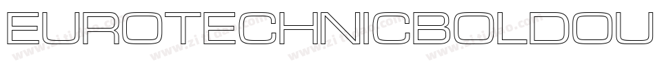 EuroTechnicBoldOutline字体转换