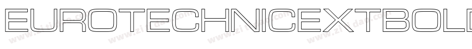 EuroTechnicExtBoldOutline字体转换