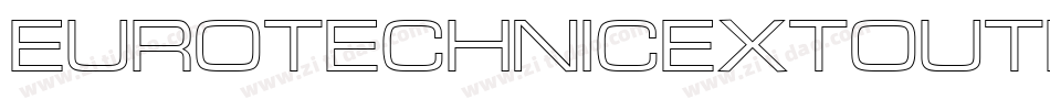 EuroTechnicExtOutline字体转换