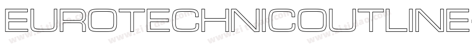 EuroTechnicOutline字体转换