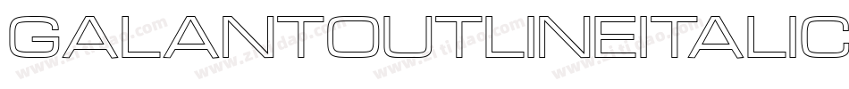 GalantOutlineItalic-l1Re字体转换