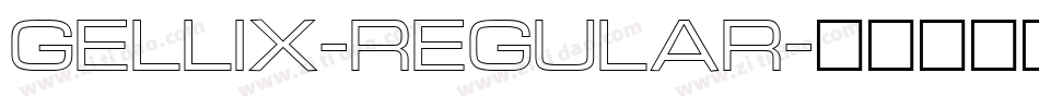 Gellix-REGULAR字体转换