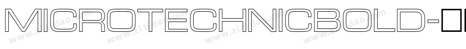 MicroTechnicBold字体转换