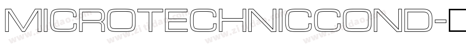 MicroTechnicCond字体转换