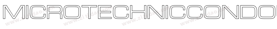 MicroTechnicCondOutline字体转换