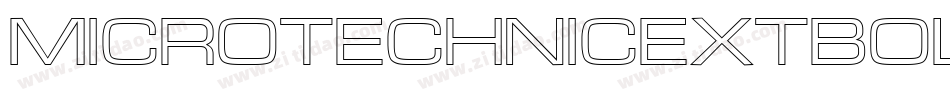 MicroTechnicExtBoldOutline字体转换