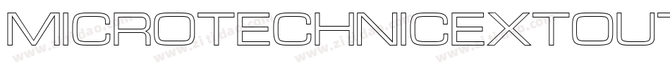 MicroTechnicExtOutline字体转换