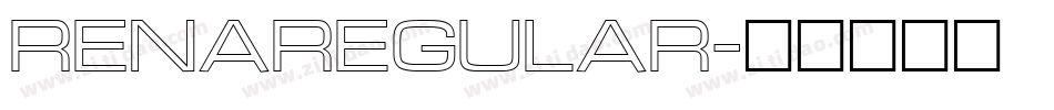 RENAREGULAR字体转换