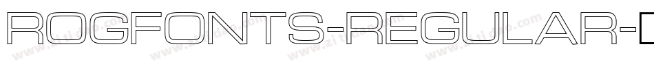 ROGFONTS-REGULAR字体转换