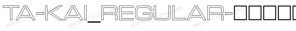 TA-kai_regular字体转换