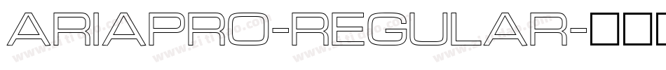 ariapro-regular字体转换