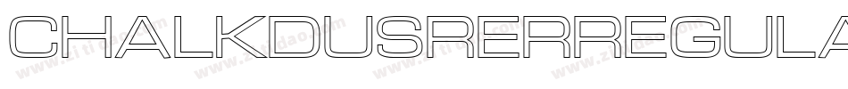 chalkdusrerregular字体转换