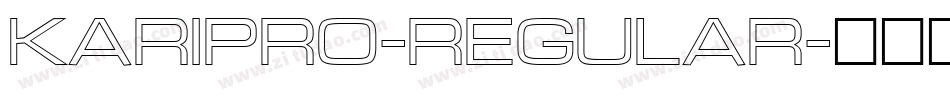 karipro-regular字体转换