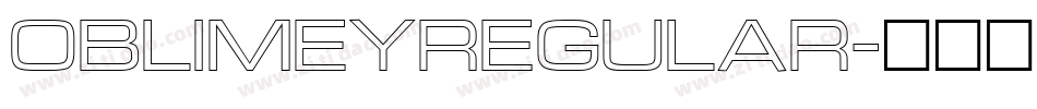 oblimeyregular字体转换