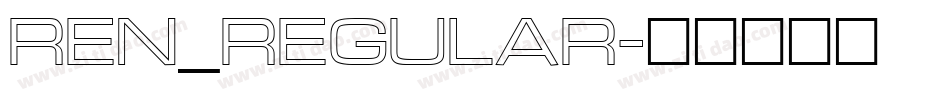 ren_regular字体转换