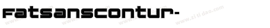 FatsansContur字体转换