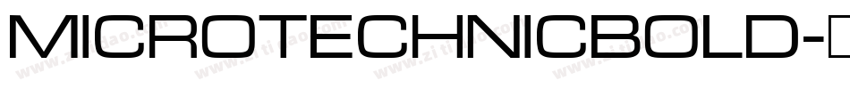 MicroTechnicBold字体转换