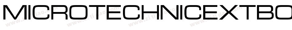 MicroTechnicExtBoldOutline字体转换