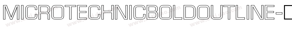 MicroTechnicBoldOutline字体转换