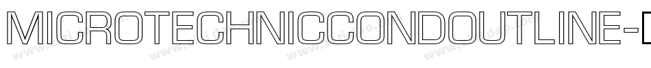 MicroTechnicCondOutline字体转换