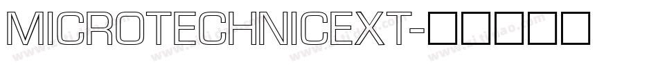 MicroTechnicExt字体转换