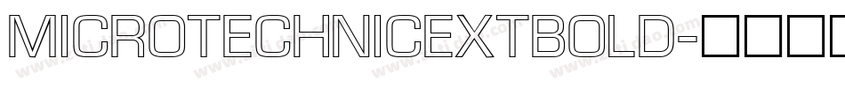MicroTechnicExtBold字体转换