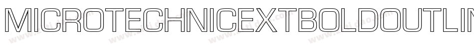 MicroTechnicExtBoldOutline字体转换