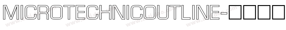 MicroTechnicOutline字体转换