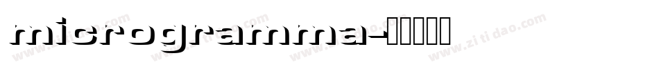 microgramma字体转换