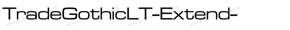 TradeGothicLT-Extend字体转换