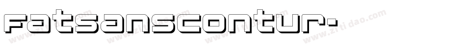 FatsansContur字体转换