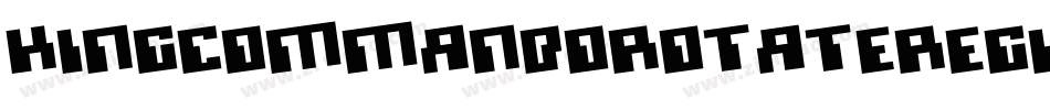 KingCommandoRotateRegular-RRjv字体转换