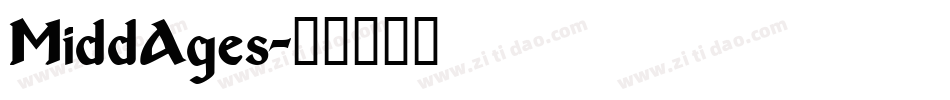 MiddAges字体转换