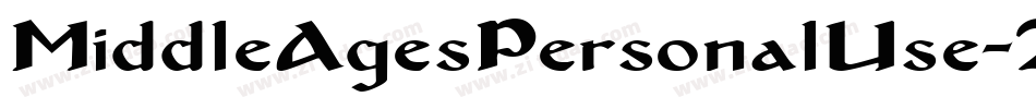 MiddleAgesPersonalUse-2OOYe字体转换